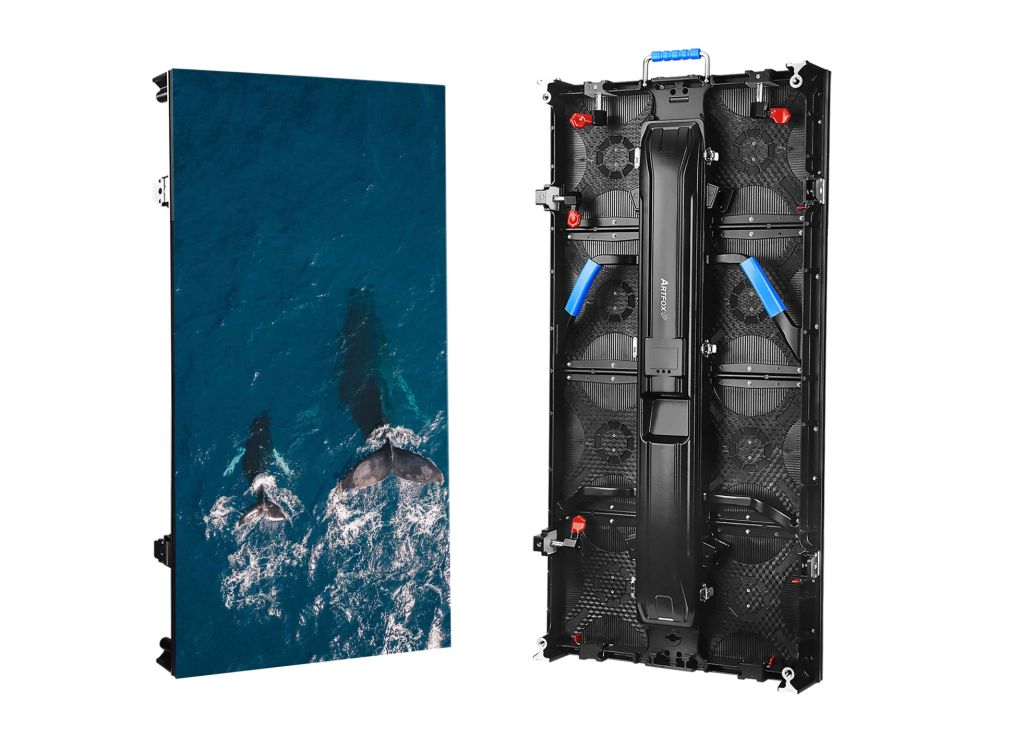 Portable LED Screen:19.7"x39.4" (500x1000mm) 30lbs(13.8kg)<br/>Suitable for P2.976, P3.91,P4.81 indoor/outdoor<br/><br/><table width=